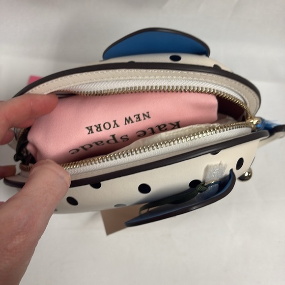 RARE Kate Spade Cabana Dot Blue Dotted Elephant Bag BRAND NEW - Picture 6 of 6